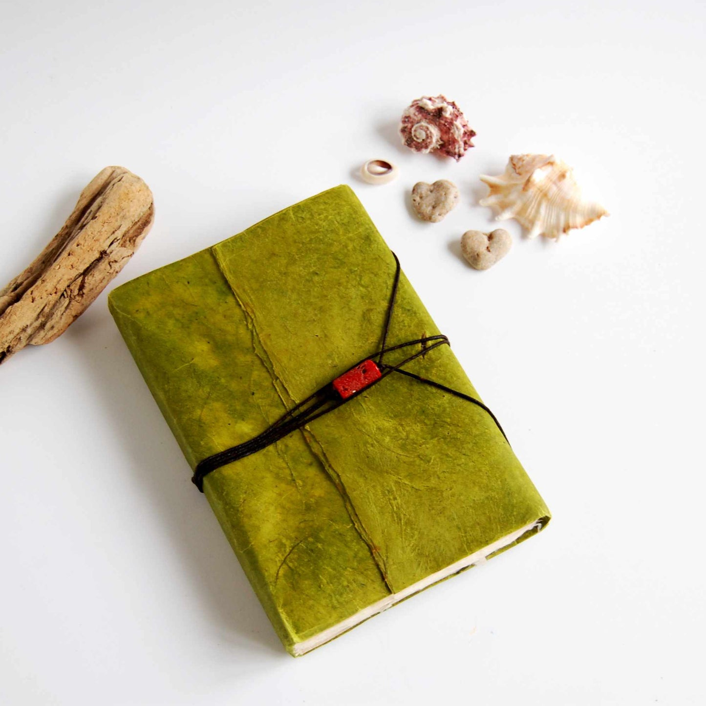 Lokta Journal with Vegan Oiled Waterproof Cover - The Wee Bindery (Store description) Notebooks
