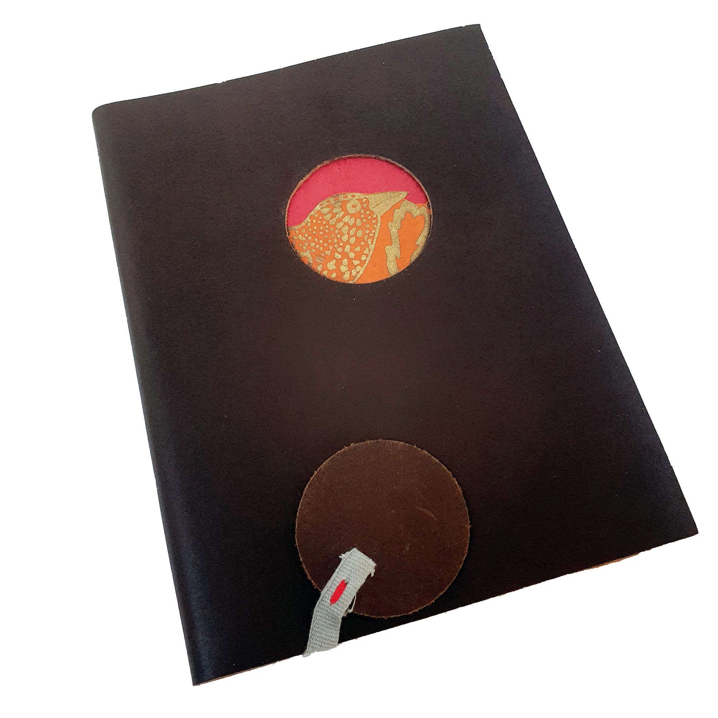 Leather Travel Journal with Inspiring Bird - The Wee Bindery (Store description) Notebooks