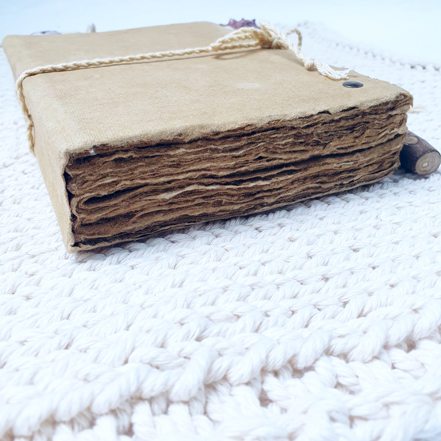 Rustic Handmade Journal - Deckled Edges & Minimalist