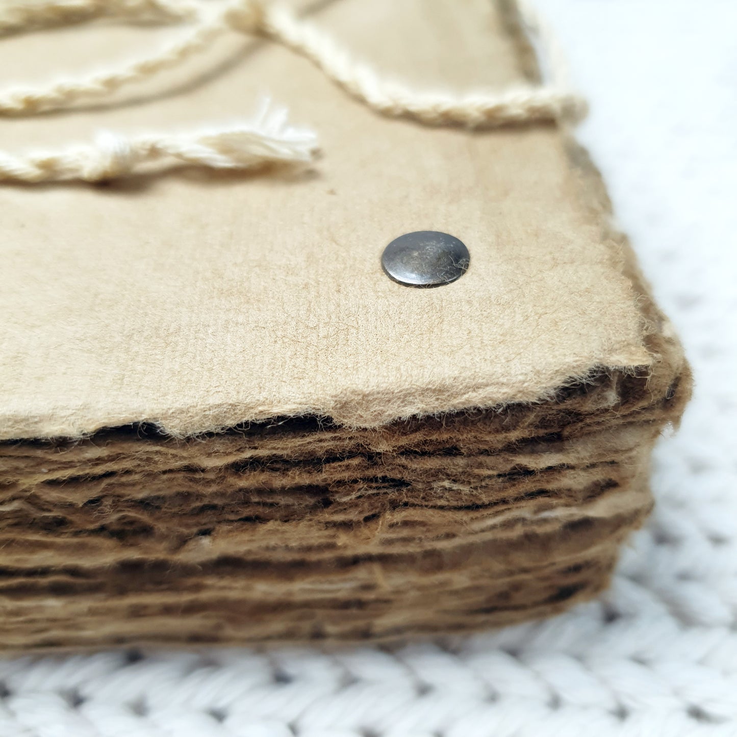 Rustic Handmade Journal - Deckled Edges & Minimalist