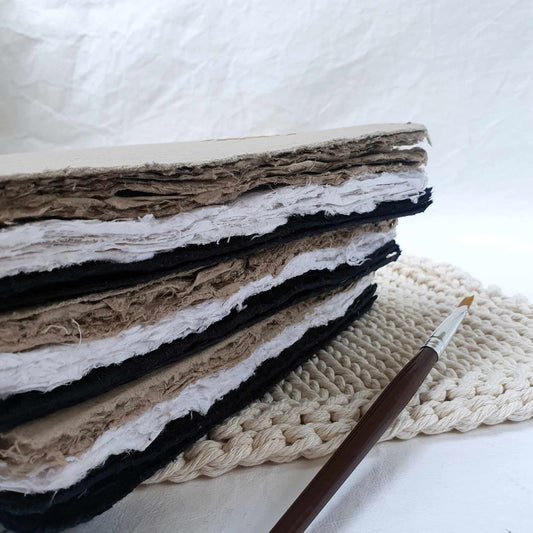 Art journal for Mixed media with a deckled edge