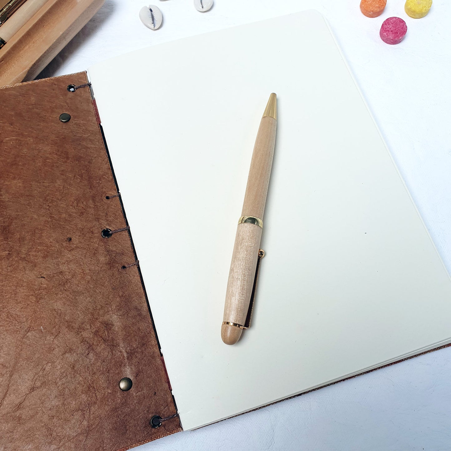 Handmade journal, Unlined, Decorative Spine - The Wee Bindery (Store description) Notebooks