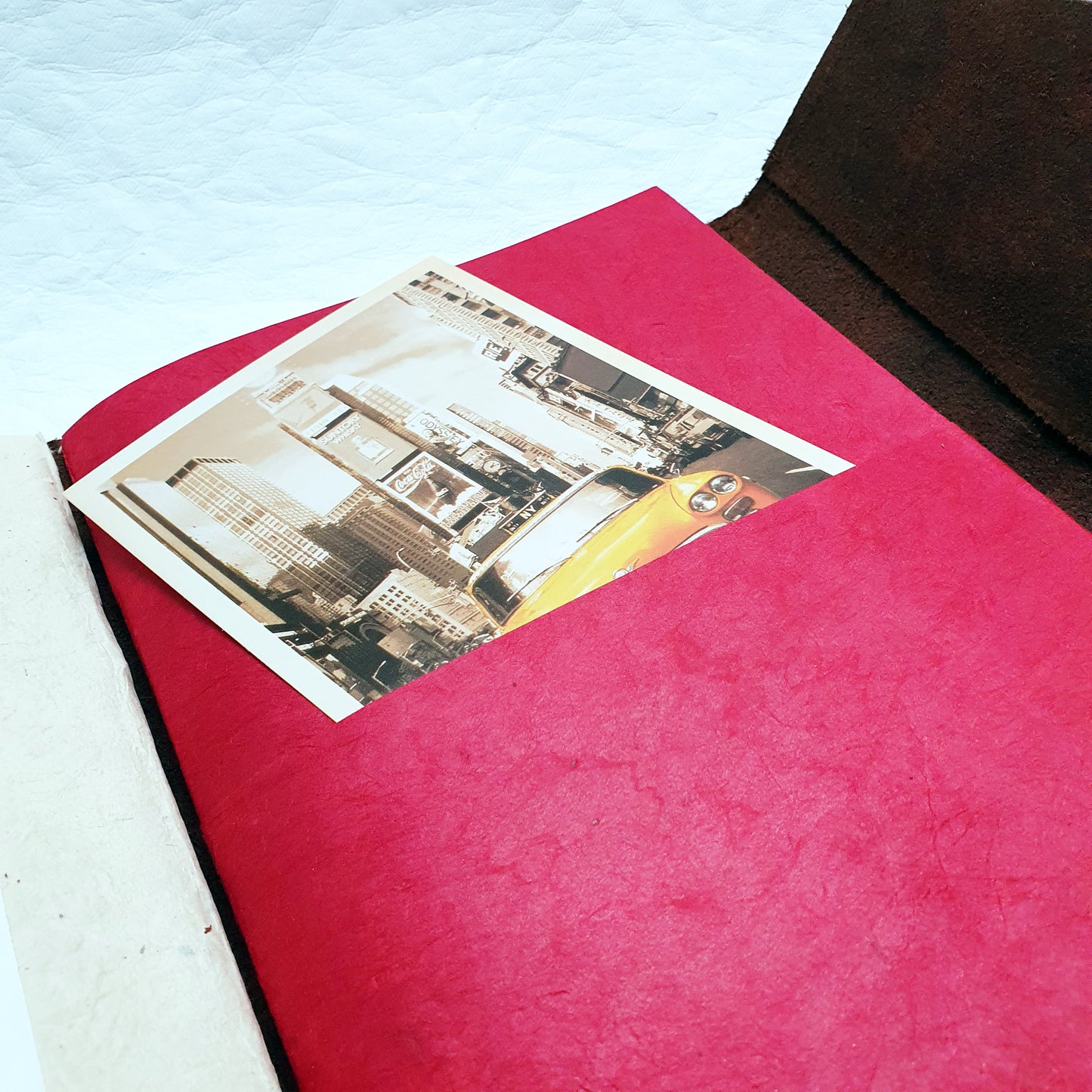 Writing Journal with Refillable Leather Protection - The Wee Bindery (Store description) Notebooks