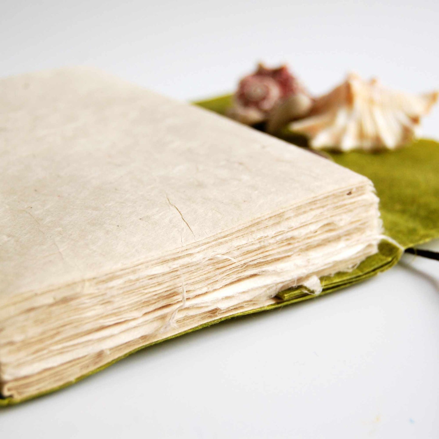 Lokta Journal with Vegan Oiled Waterproof Cover - The Wee Bindery (Store description) Notebooks