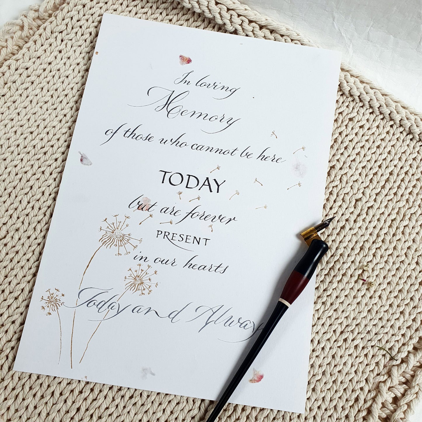 In Memory - Always with Us - The Wee Bindery (Store description) In Memory