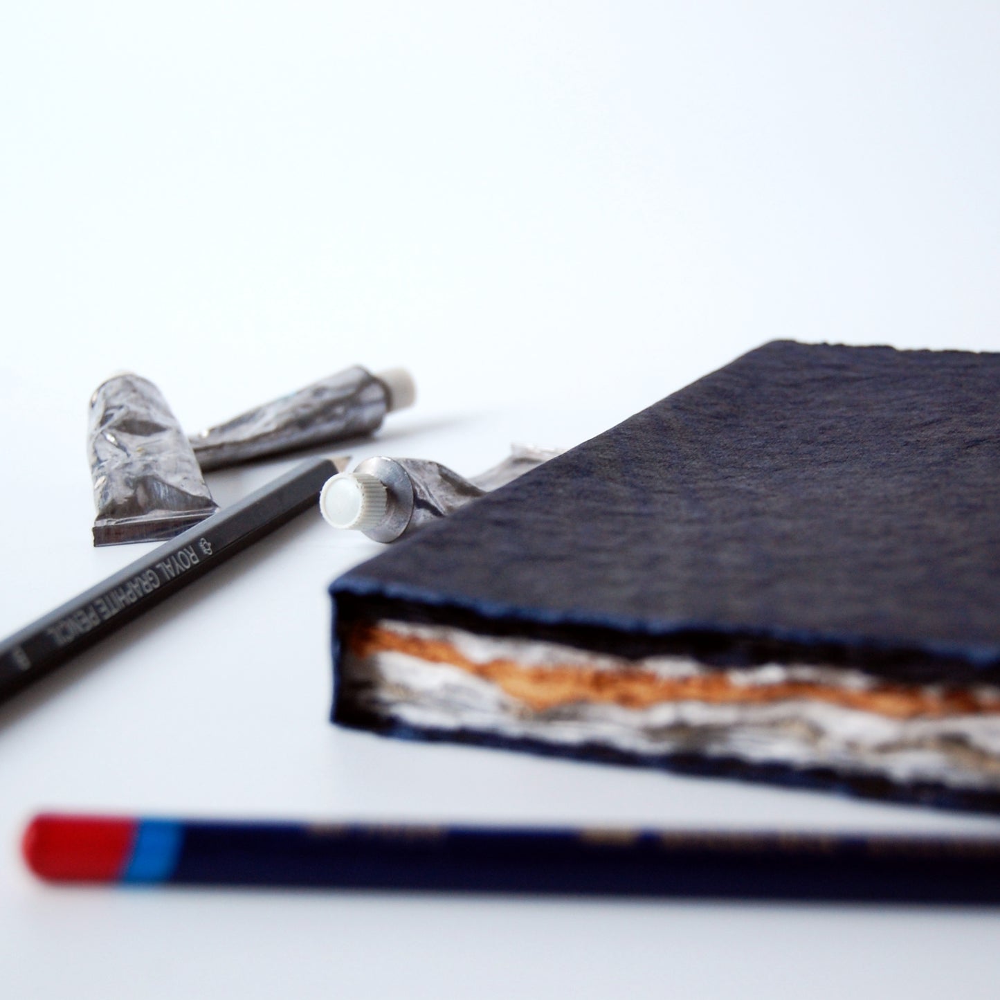 Watercolour Sketchbook, Mixed paper, Deckled Edges - The Wee Bindery (Store description) Sketchbook