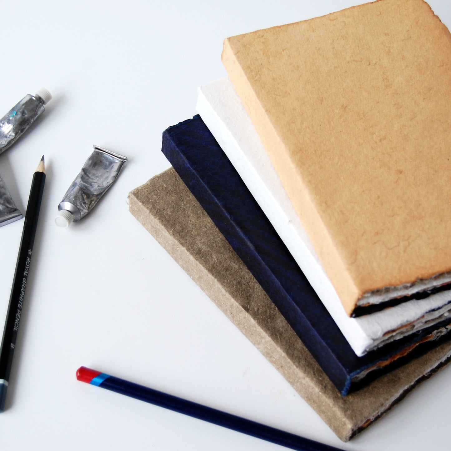 Watercolour Sketchbook, Mixed paper, Deckled Edges - The Wee Bindery (Store description) Sketchbook