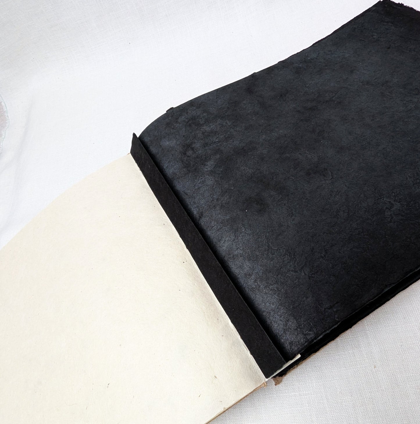 A4 Landscape Black Lokta Journal – Amate Cover, Exposed Coptic Binding - The Wee Bindery  Photo album 