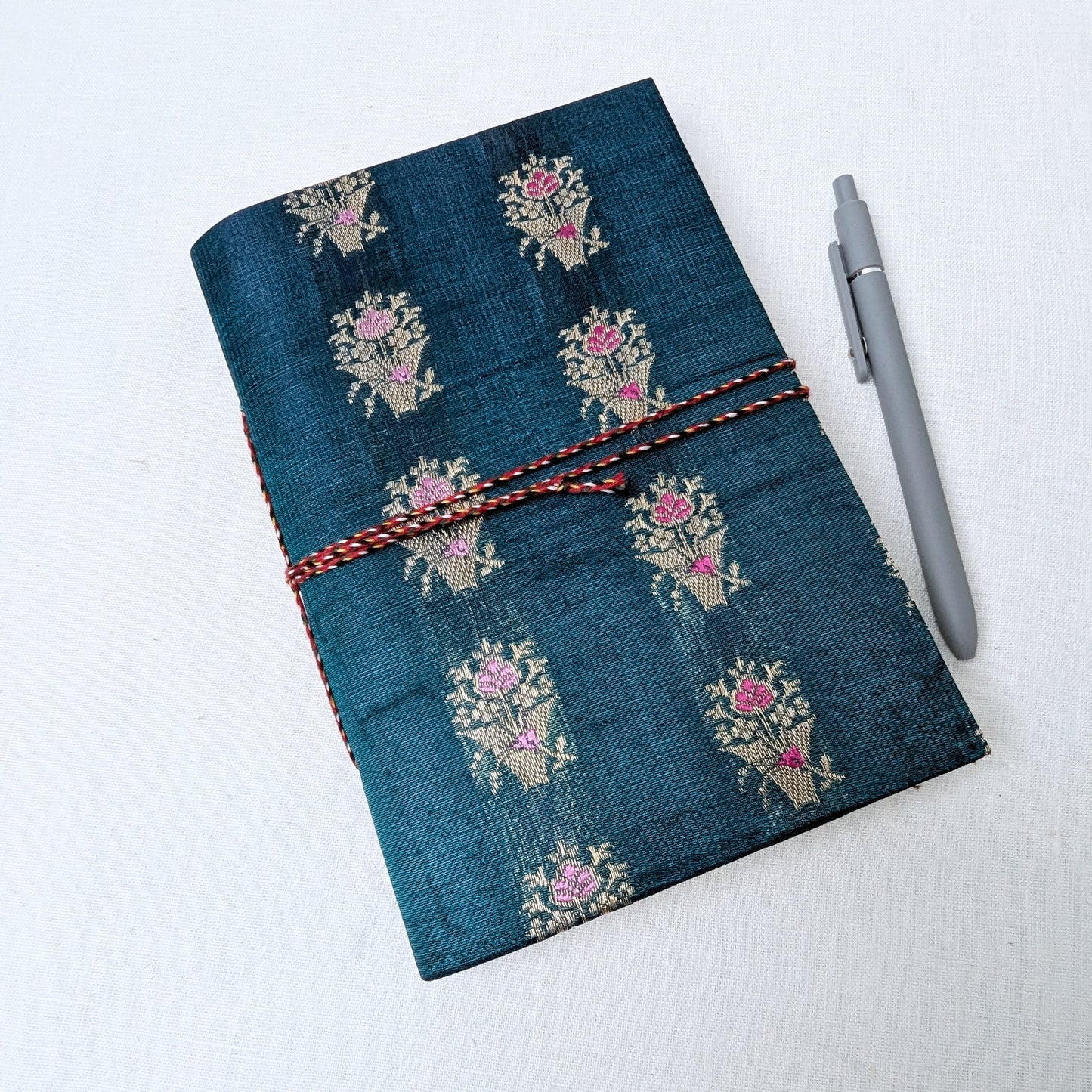 Handmade Upcycled Sari Journal – Cotton Rag Notebook (A5) - The Wee Bindery  Notebooks 