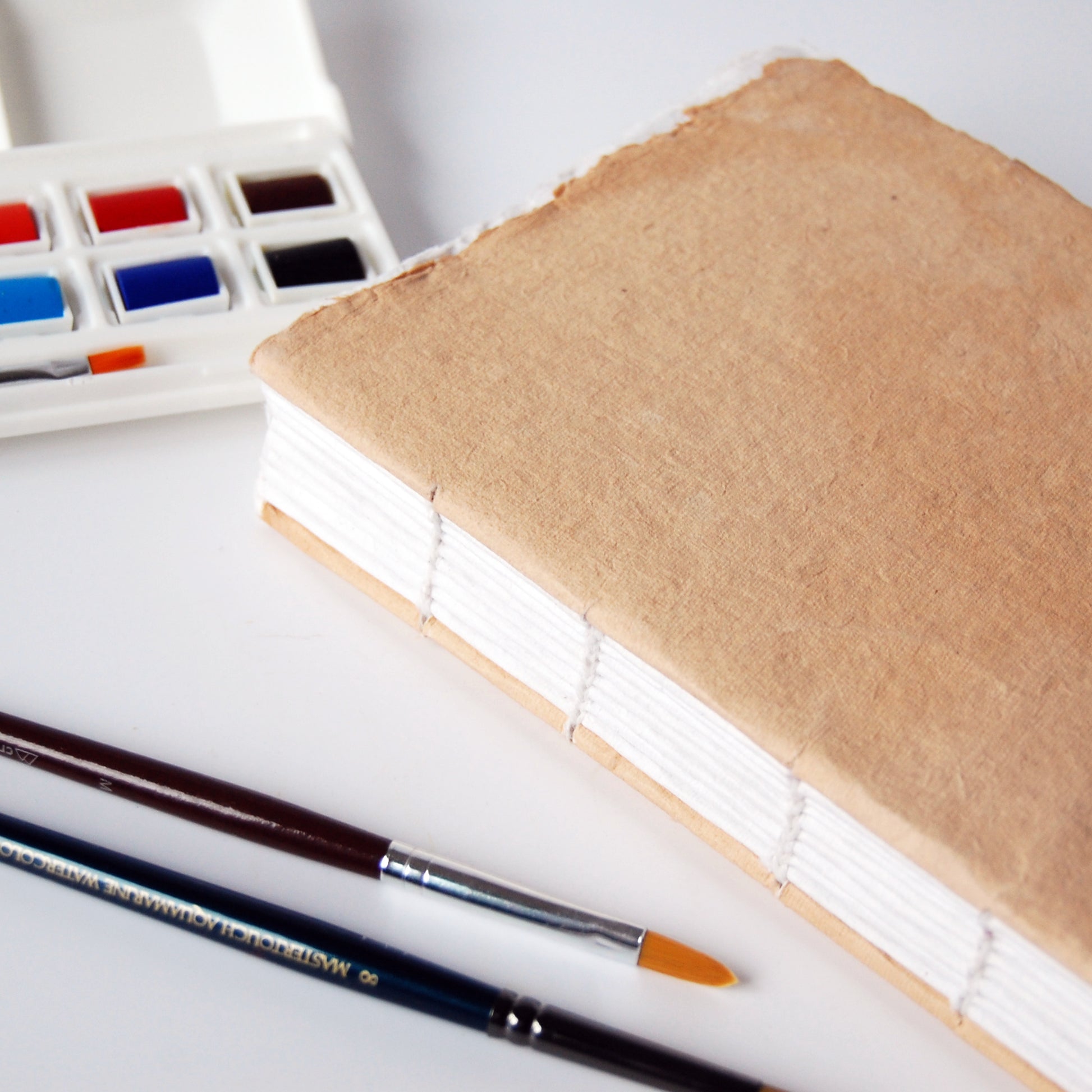 Foldable Coptic A5 Journal – Cotton Rag Sketch & Writing Companion - The Wee Bindery  Sketchbook 