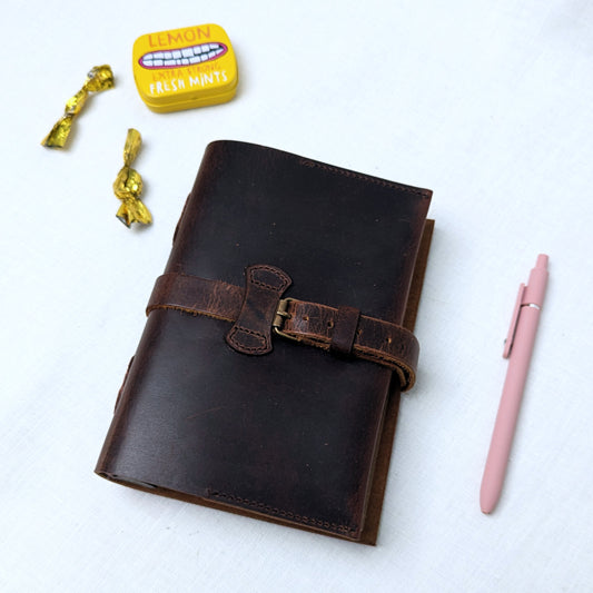Robust Leather Journal for Creative Exploration (A5) - The Wee Bindery  Notebooks 