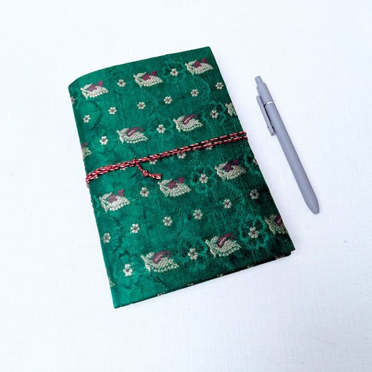 Handmade Upcycled Sari Journal – Cotton Rag Notebook (A5) - The Wee Bindery  Notebooks 