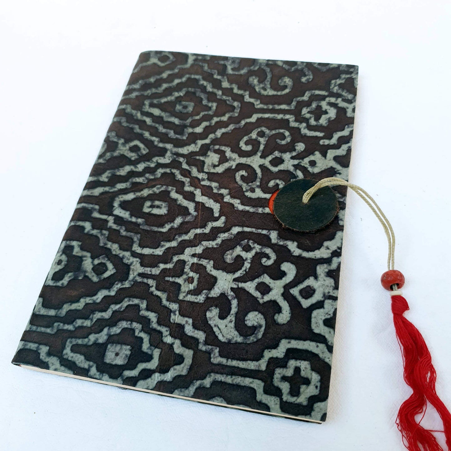 Pocket Journal, Thin, Decorative Lokta Cover - The Wee Bindery (Store description) Notebooks 