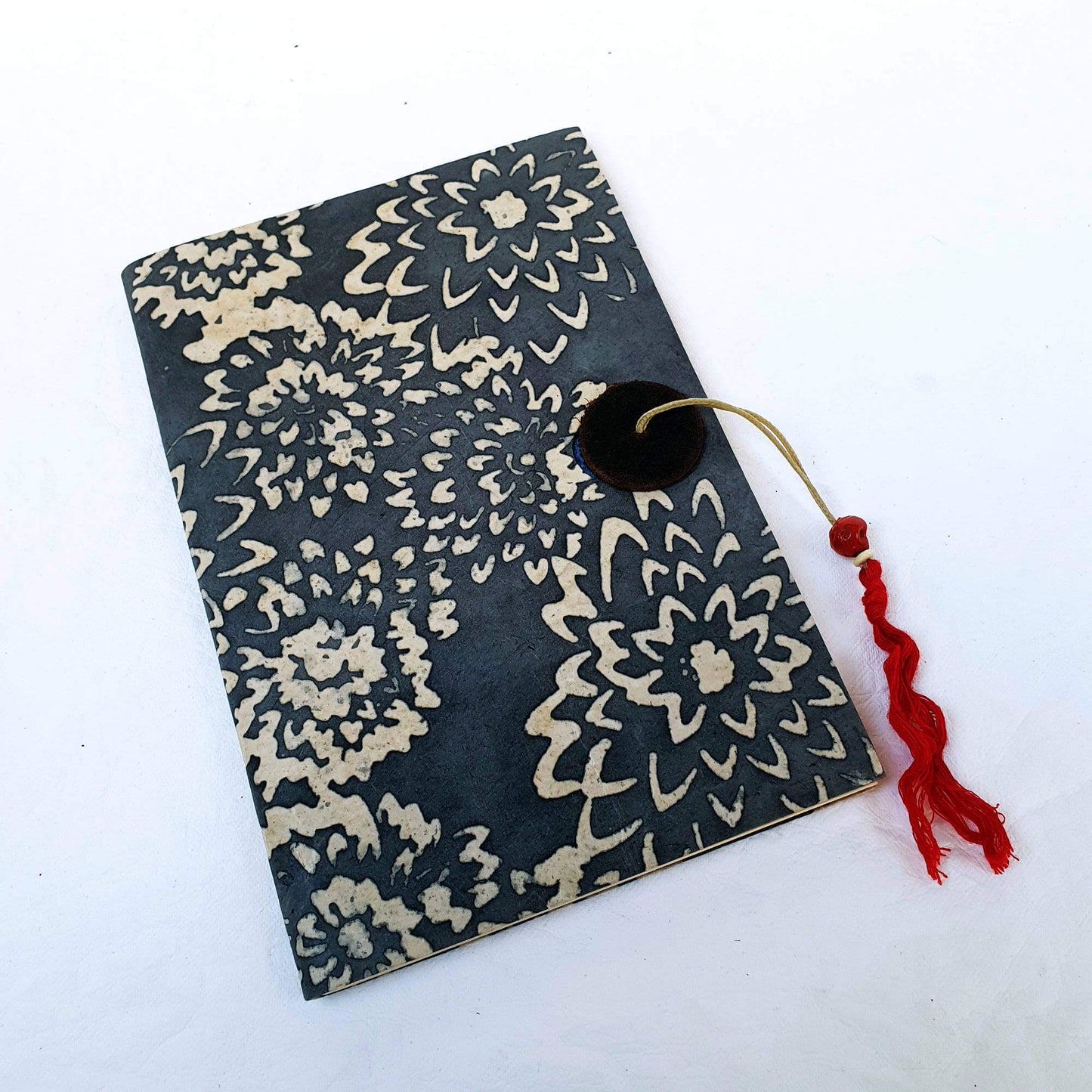 Pocket Journal, Thin, Decorative Lokta Cover - The Wee Bindery (Store description) Notebooks 