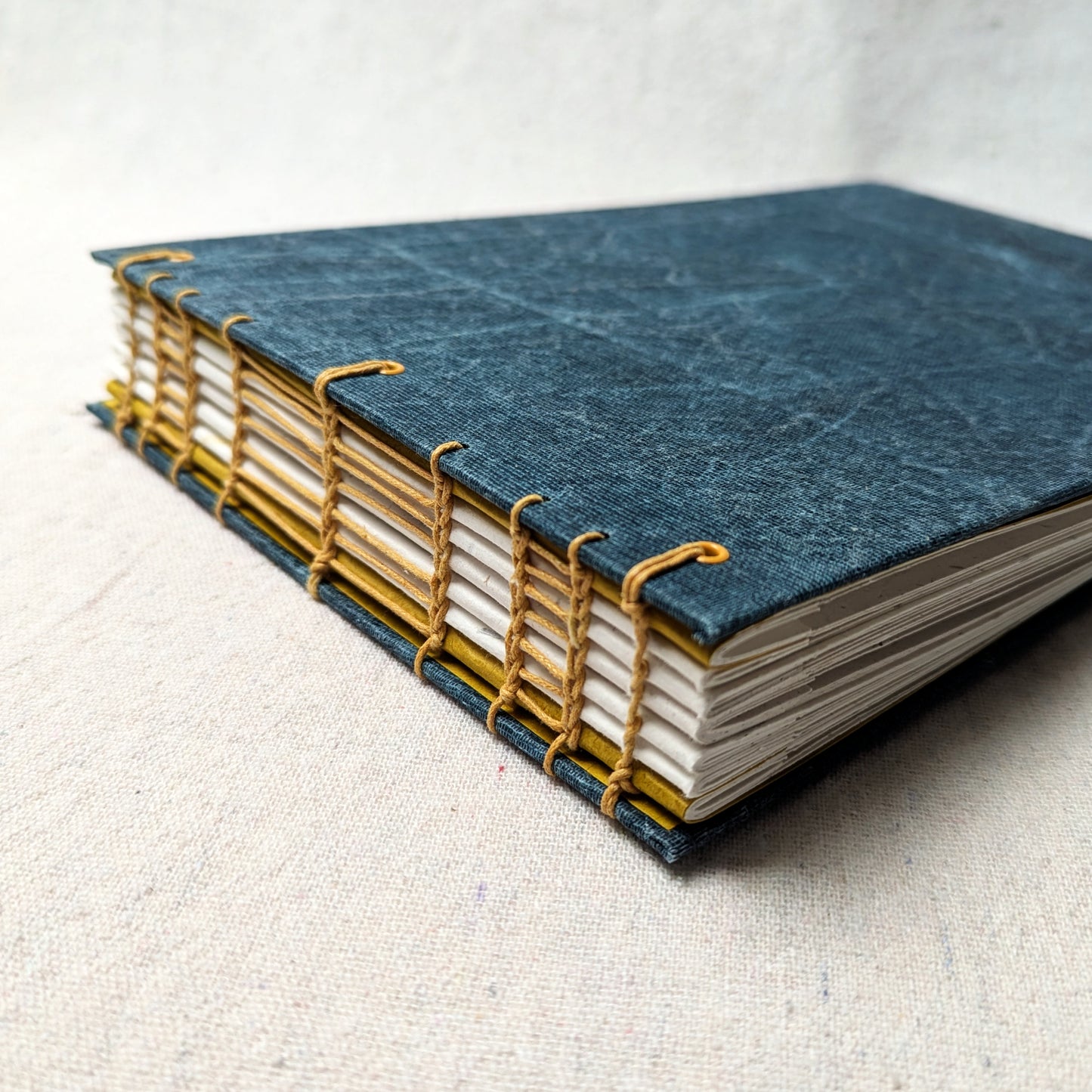 Handmade Rustic Photo album with Decorative Stitching