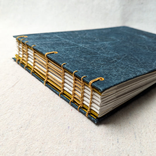 Handmade Rustic Photo album with Decorative Stitching