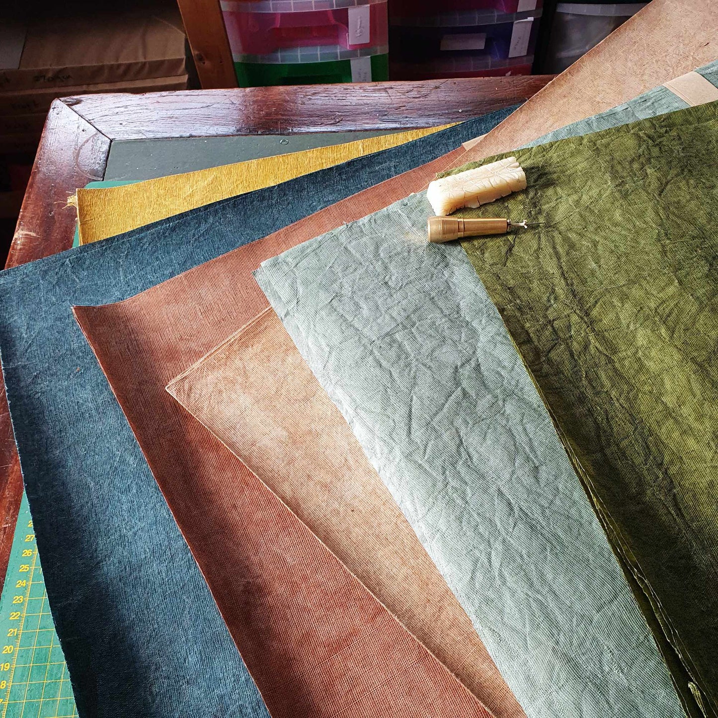 Handmade Rustic Photo album with Decorative Stitching