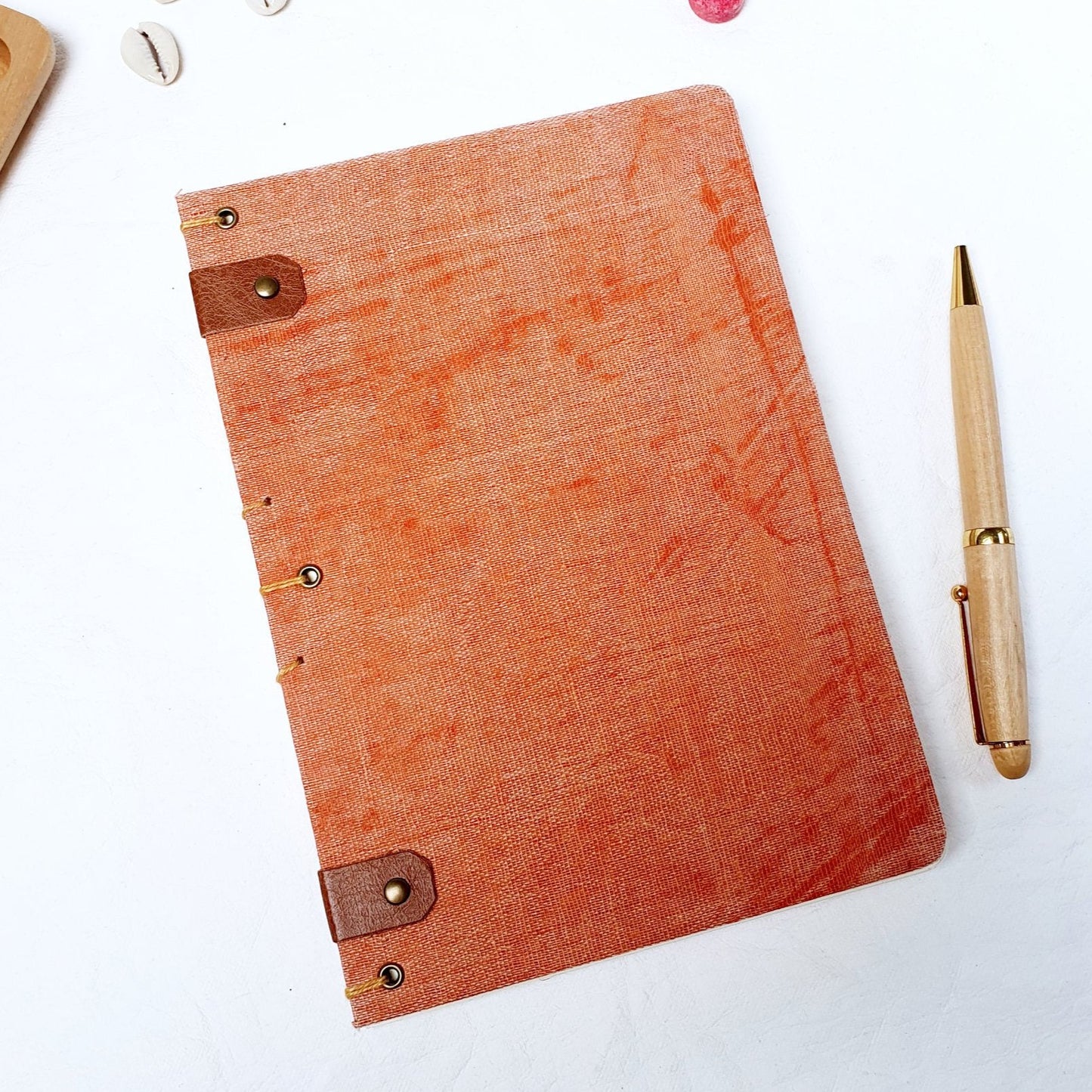 Handmade journal, Unlined, Decorative Spine - The Wee Bindery (Store description) Notebooks 