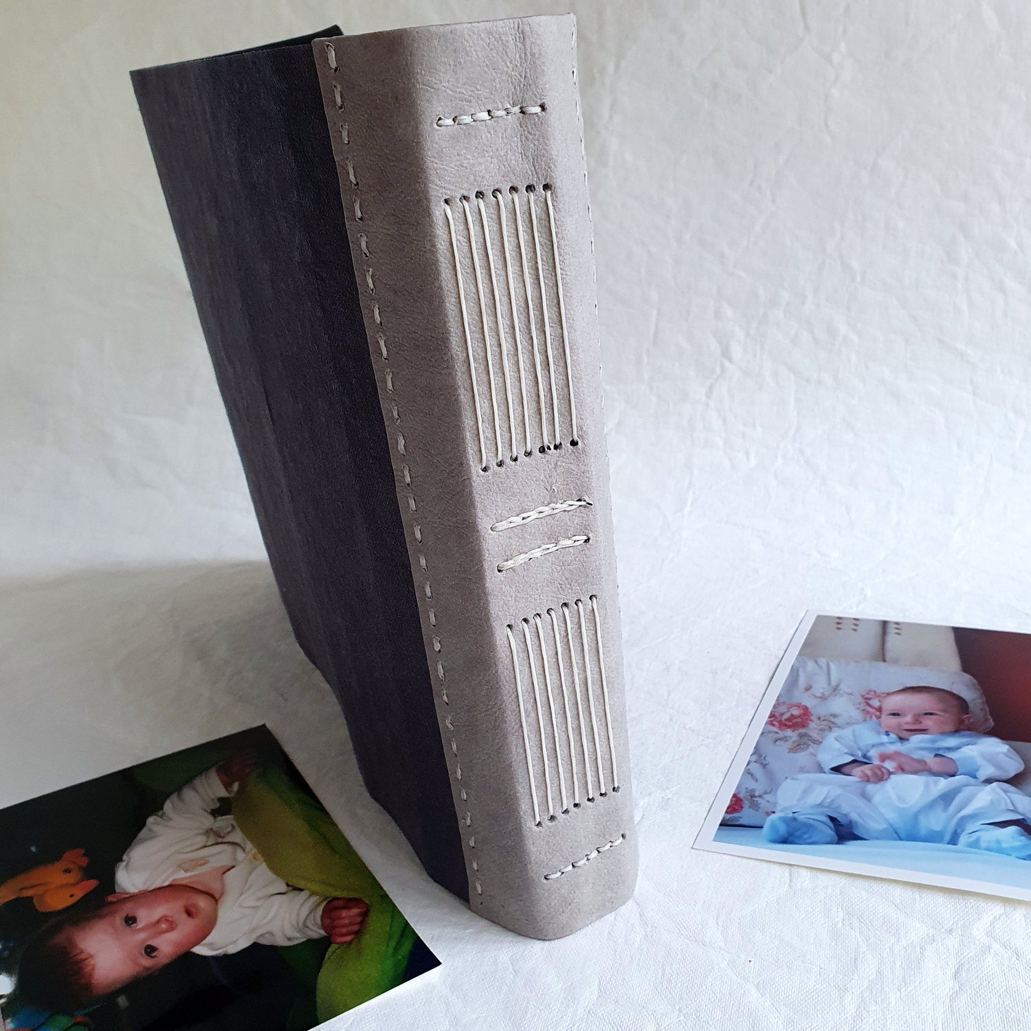 Family album with a long stitch binding