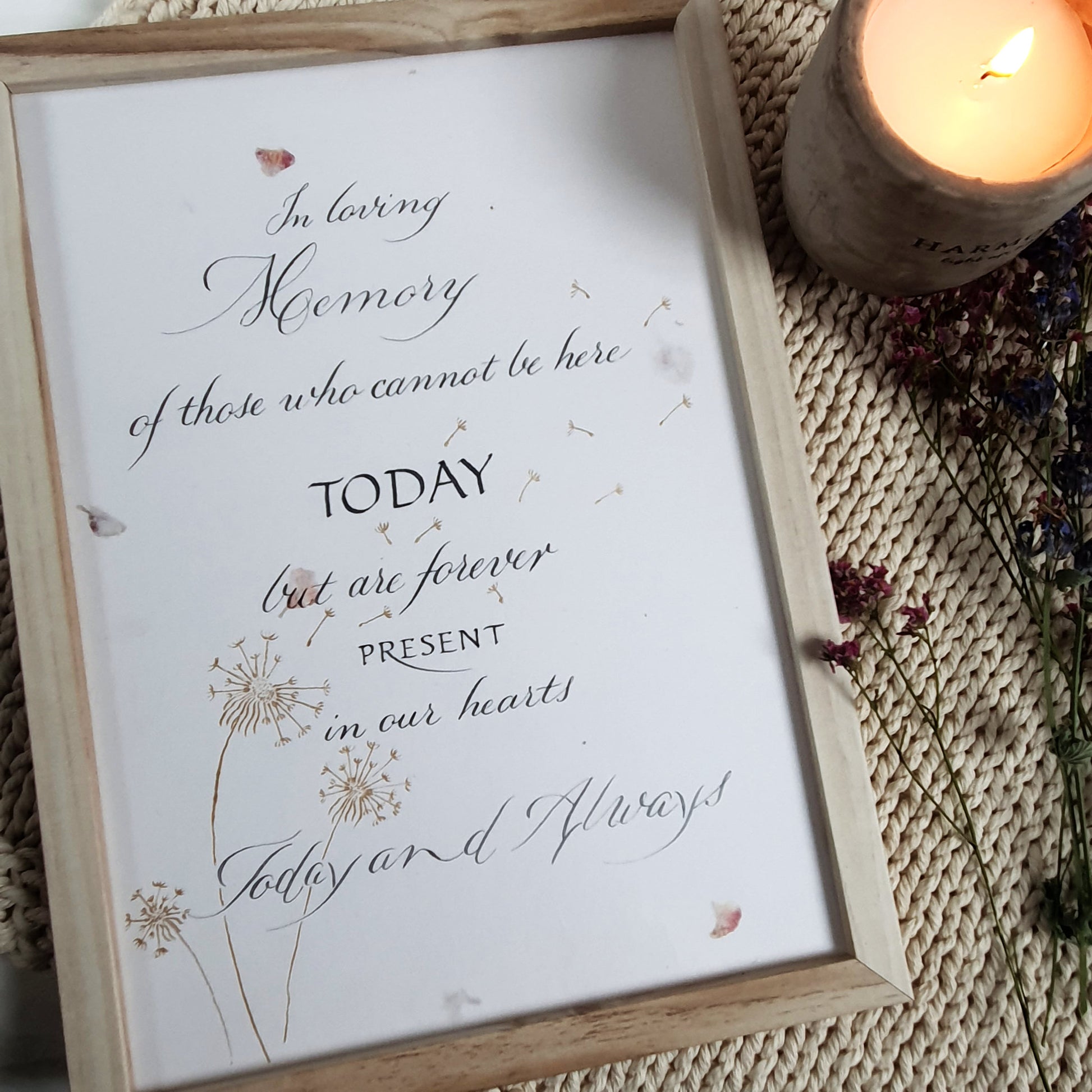 In Memory - Always with Us - The Wee Bindery (Store description) In Memory 