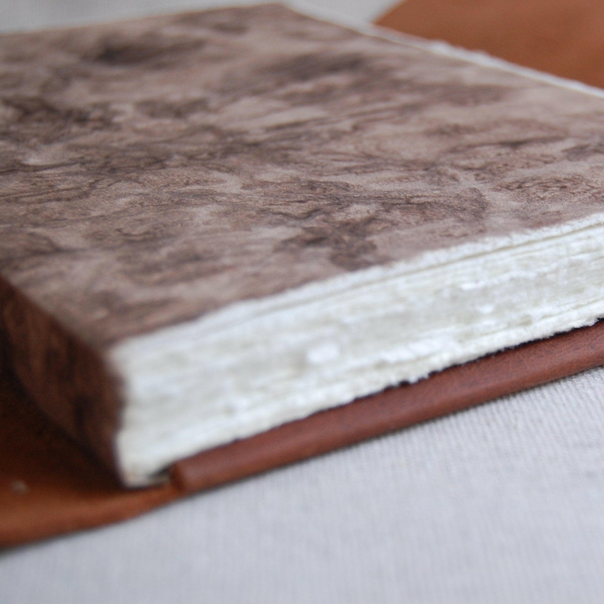 Refillable Art Journal with a Thick Leather Snap Protection - The Wee Bindery (Store description) Sketchbook 