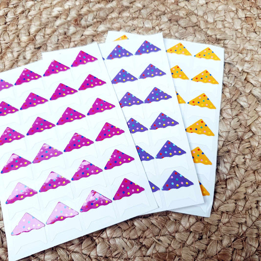Photo Corners - Novelty Polka Dots - The Wee Bindery  Stickers 