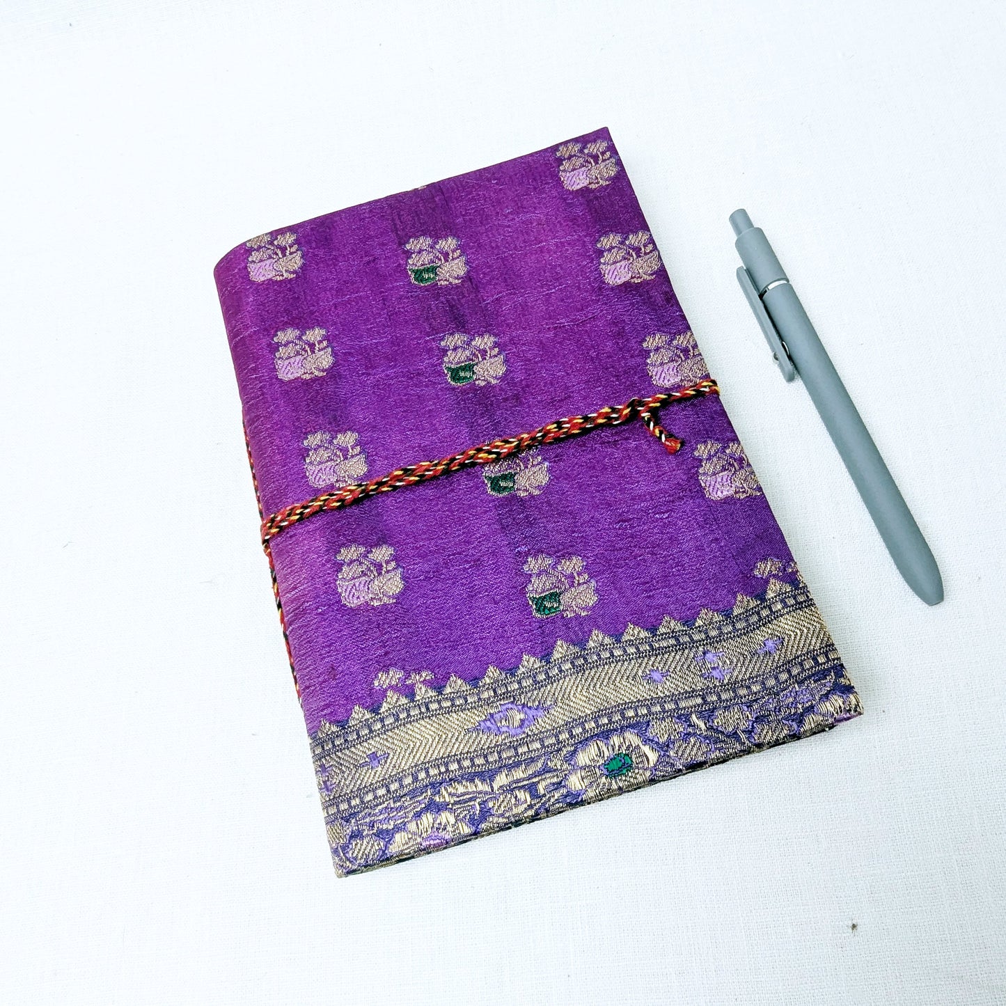 Handmade Upcycled Sari Journal – Cotton Rag Notebook (A5) - The Wee Bindery  Notebooks 