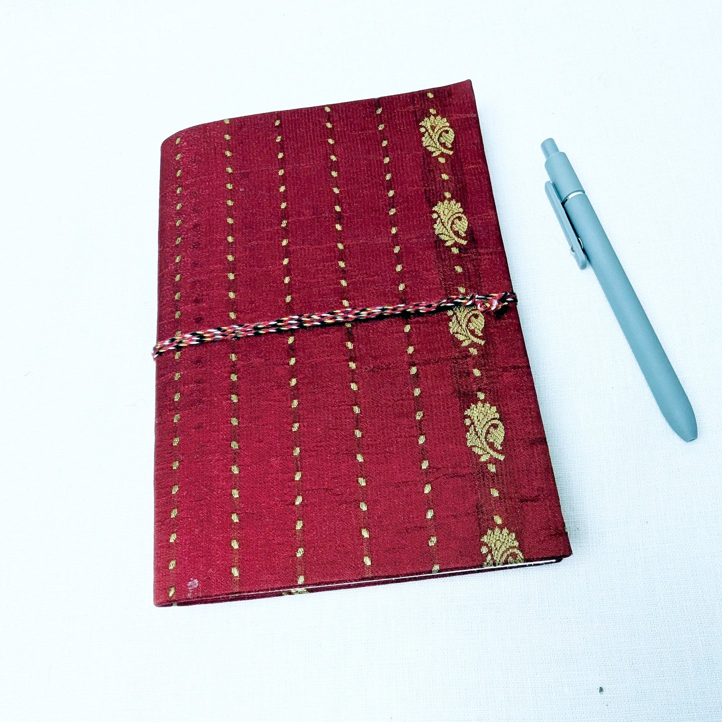 Handmade Upcycled Sari Journal – Cotton Rag Notebook (A5) - The Wee Bindery  Notebooks 