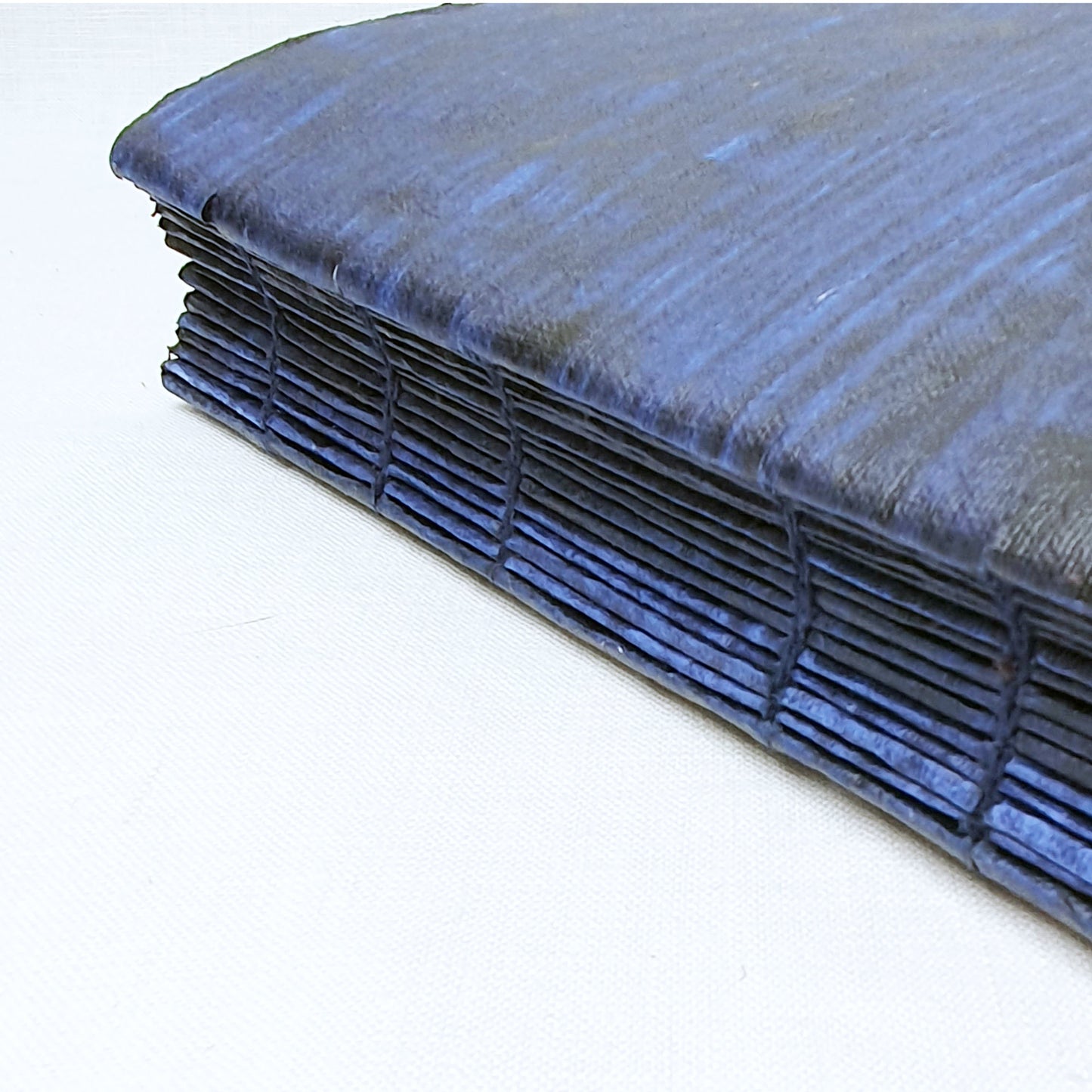 Indigo Cotton Rag Art Journal – A4, 180 Pages, Exposed Coptic Binding - The Wee Bindery   