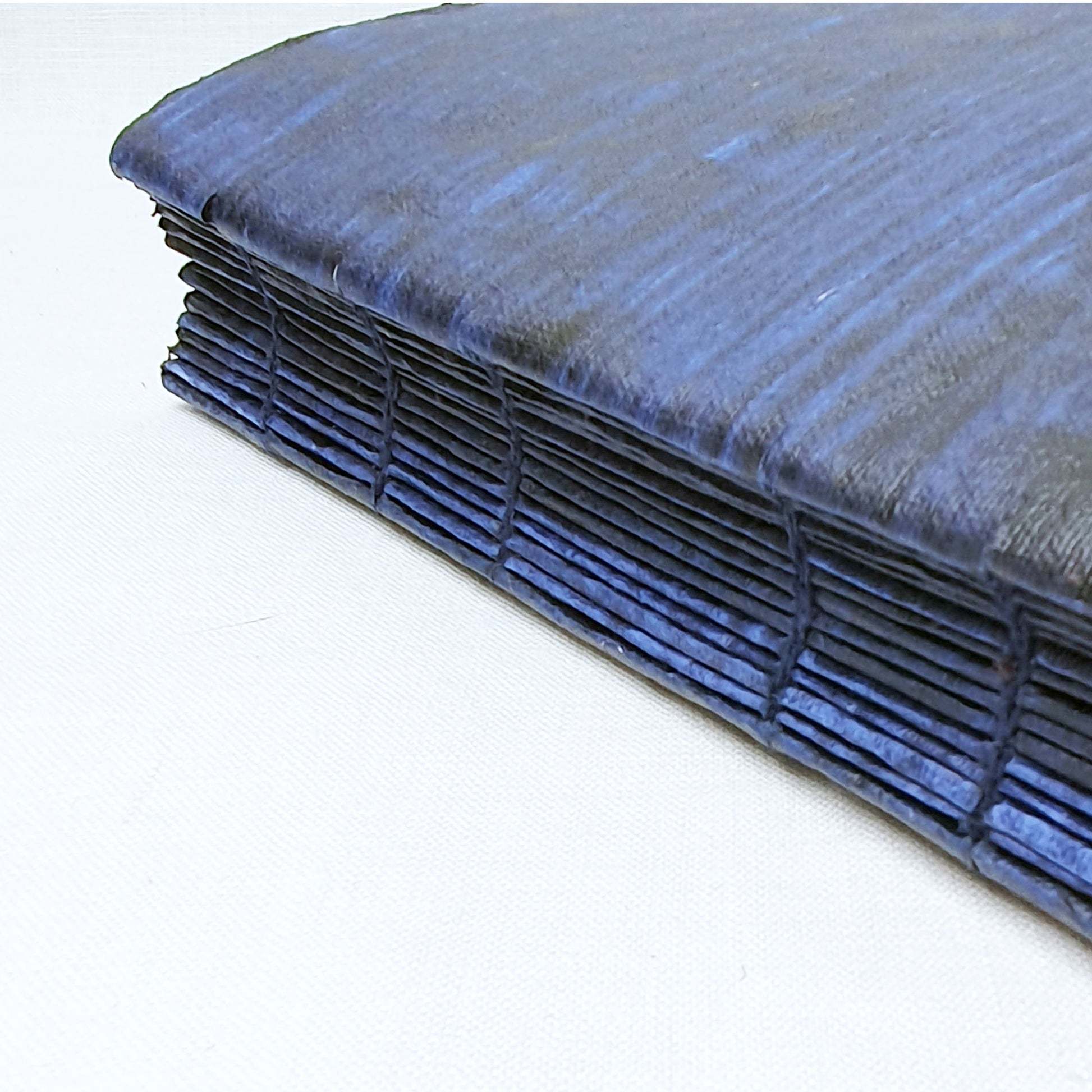 Indigo Cotton Rag Art Journal – A4, 180 Pages, Exposed Coptic Binding - The Wee Bindery   