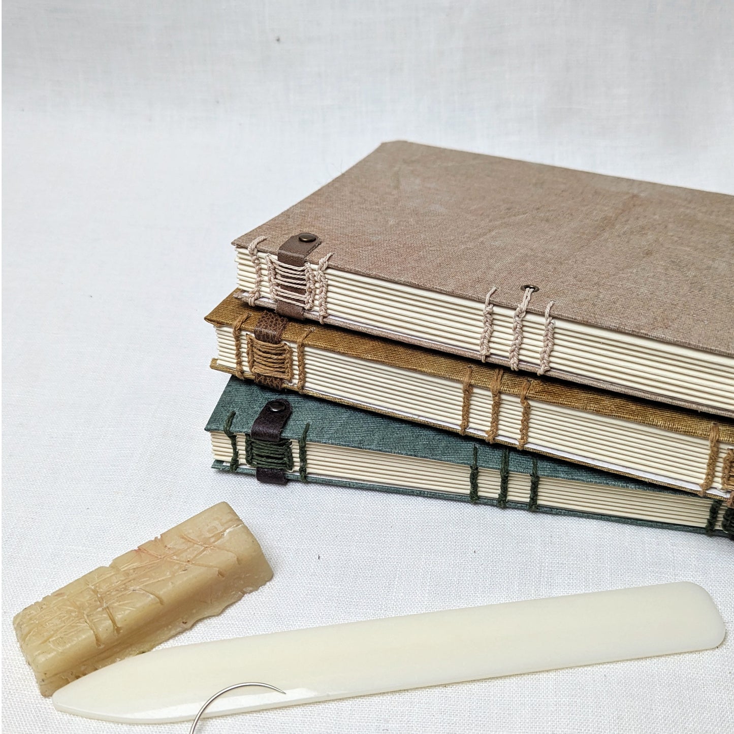 Handmade journal, Unlined, Decorative Spine