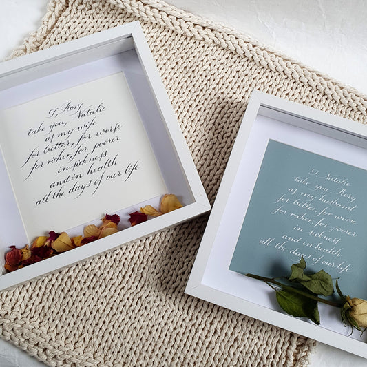 Wedding Vows - Forever - The Wee Bindery (Store description) Wedding Vows 