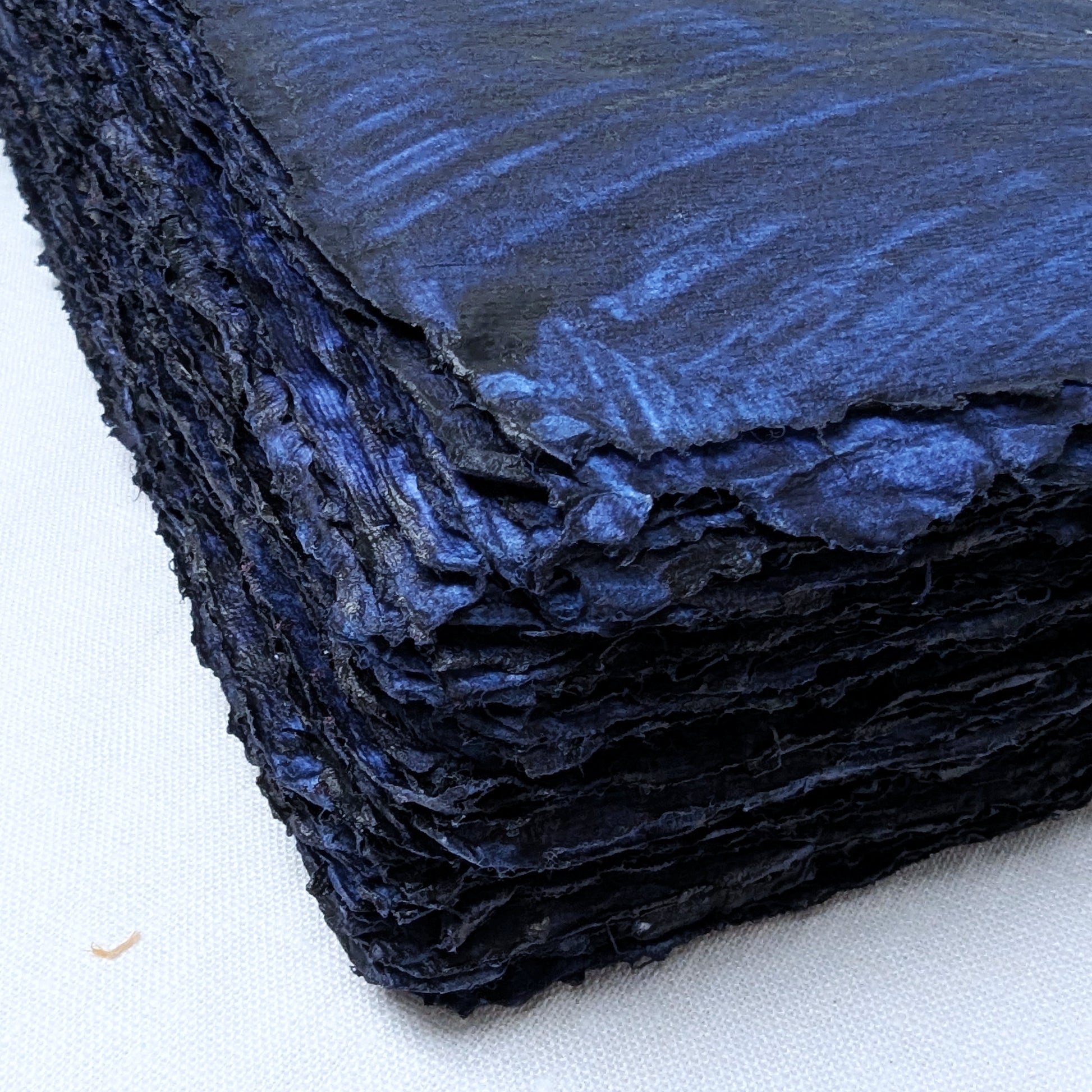Indigo Cotton Rag Art Journal – A4, 180 Pages, Exposed Coptic Binding - The Wee Bindery   
